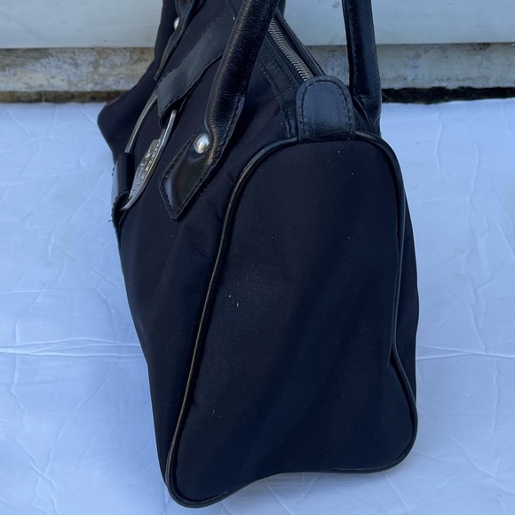 ANNE KLEIN PURSE LEATHER TRIM HANDBAG SHOULDER - Picture 3 of 11